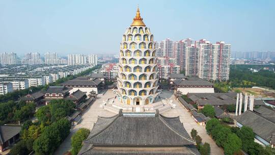 常州市宝林禅寺航拍风光