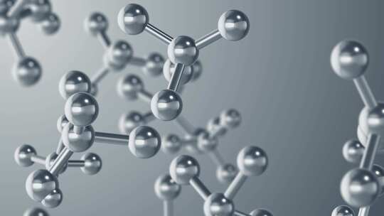 原子分子精华球水分子结构-4k