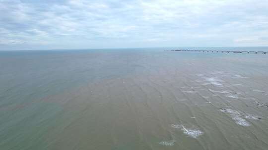 广西北海涠洲岛廊桥大海海洋旅游旅行