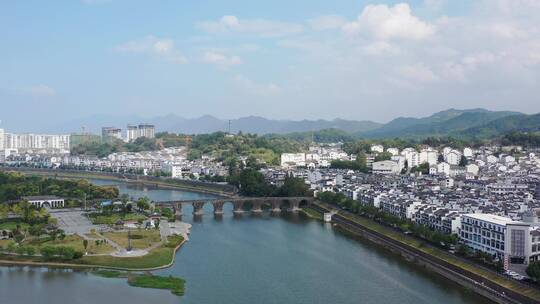 安徽黄山市歙县城市风光