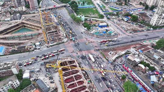 中国广东省广州市荔湾区芳村地铁十字路口