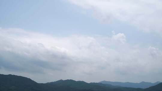 山云延时蓝天白云山延时远山风景天空云朵