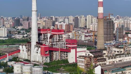 上海杨浦发电厂视频素材模板下载