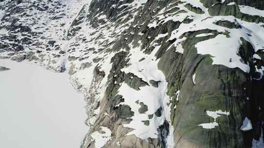 Grimsel，山，雪，冬天