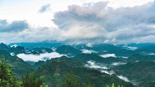 广西河池凤山百乐坳日出云海