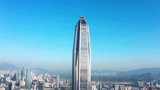 震撼深圳平安大厦超高层建筑航拍视频素材模板下载
