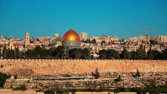 耶路撒冷圣殿山视频素材模板下载