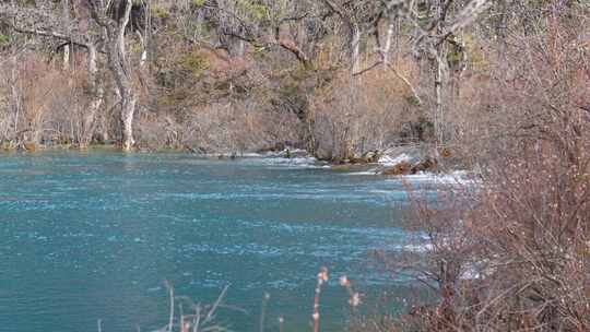 四川阿坝州九寨沟冬日山水