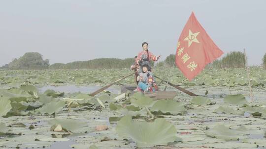 景区的革命历史情节还原情景表演