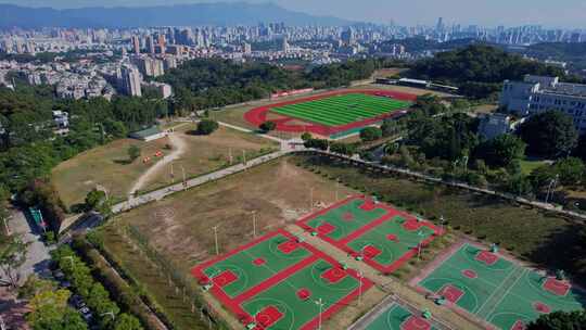 航拍福州大学铜盘校区