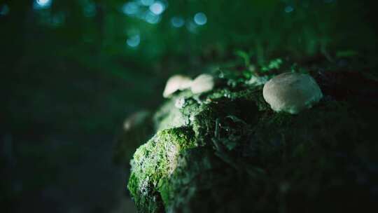 蘑菇，森林，苔藓，真菌