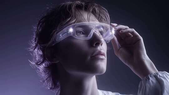 沉浸体验未来科技虚拟增强现实眼镜