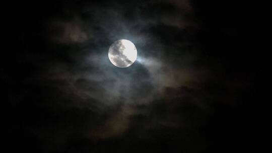 高清实拍满月