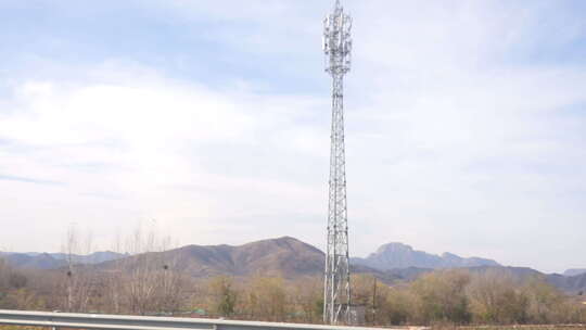 风景 沿途 高速公路 大山 秋天