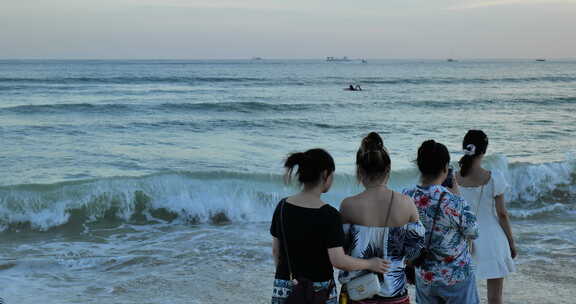 三亚大东海 海边 海浪 浪花 情绪 海边游玩