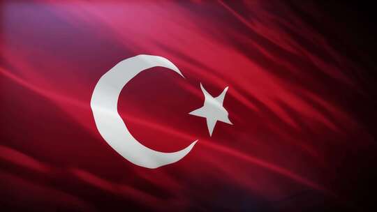 土耳其国旗编织动画