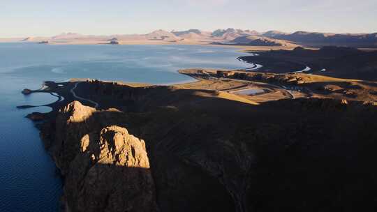 西藏圣象天门纳木错航拍