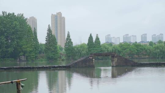 绍兴江南水乡避塘风景