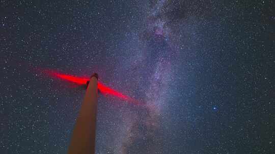 夜晚星空银河延时素材