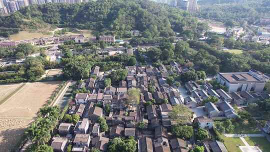 广东中山孙中山故里旅游区航拍