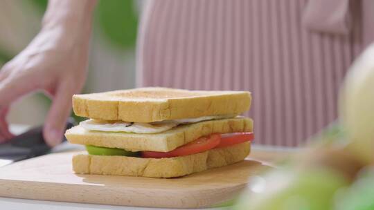 三明治早餐视频素材模板下载