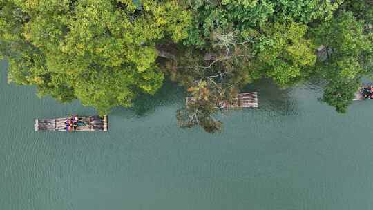 中国广西桂林市阳朔县白沙镇遇龙河视频素材模板下载