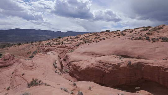 埃斯卡兰特沙漠砂岩景观的平面图