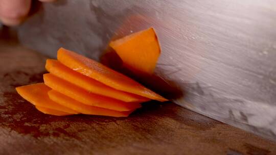 厨师切菜特写【4K】