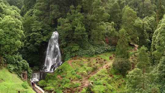 Sao Miguel，瀑布，葡萄牙