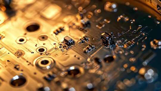 电路板微距特写