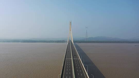 航拍池州长江大桥