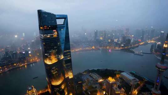上海空镜航拍/东方明珠/5K视频素材