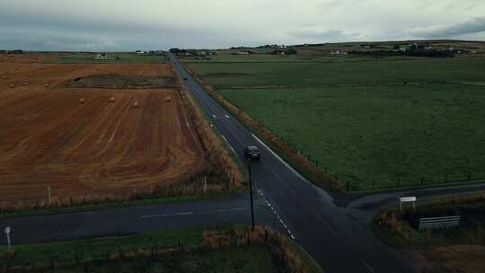 乡村，道路，冬季，公路旅行