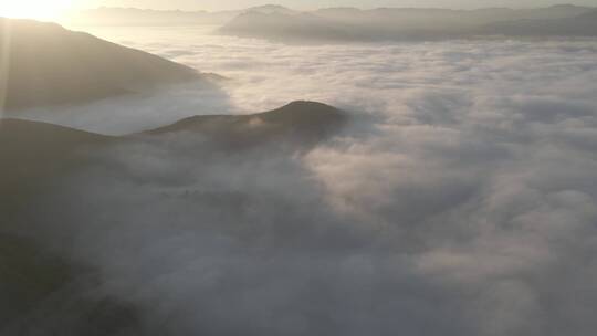 《4K超清》云海日出壮丽山河大气航拍