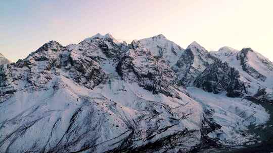 雪山航拍视频