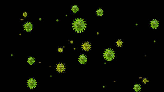 病毒传播冠状冠状病毒肺炎动画AE模板