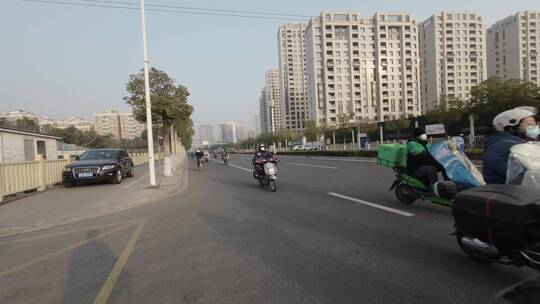 闵行区吴中路街景视频素材模板下载