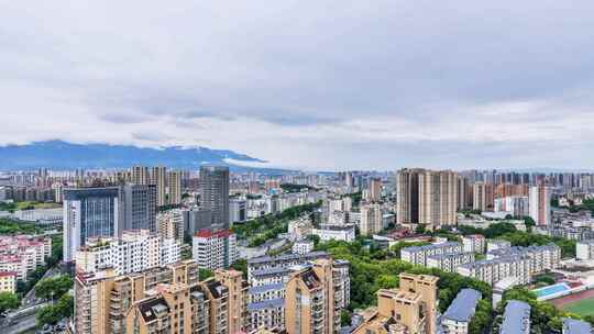 九江夏季雨后城景延时