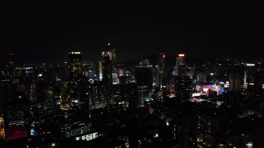 南京新街口夜景航拍