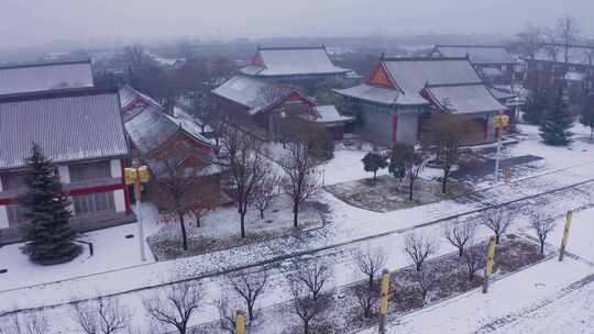 楼观台 雪景