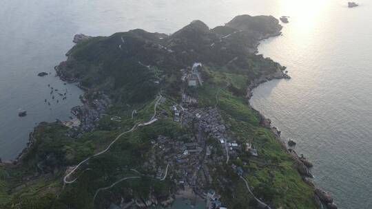 航拍福建宁德四礵列岛海岛风光