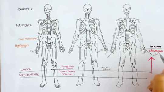 手绘人体结构图 (3)