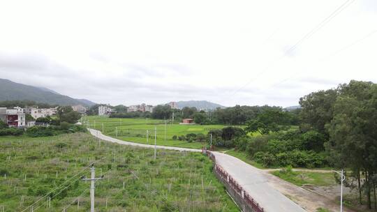 乡村道路航拍