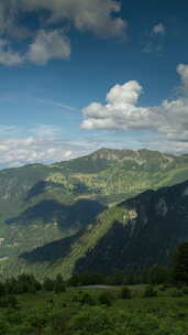 垂直的瑞士阿尔卑斯山