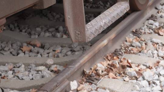 老旧复古老式火车煤车车皮铁路视频素材模板下载