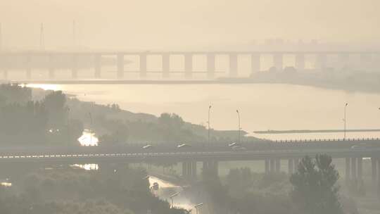 滹沱河清晨