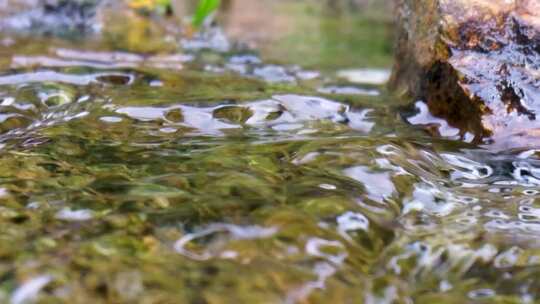 河边流水河流河水小溪山泉泉水水流唯美升格