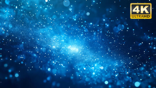 蓝色粒子特效科技背景素材2