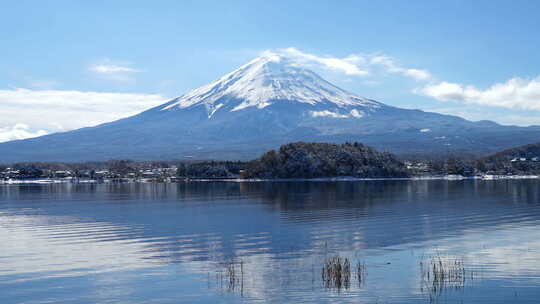 延时日本富士山视频素材模板下载