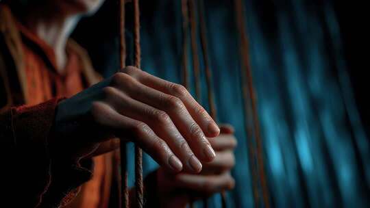 人手拨动琴弦感受音乐的律动